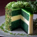 Green Velvet Cheesecake Cake First Image