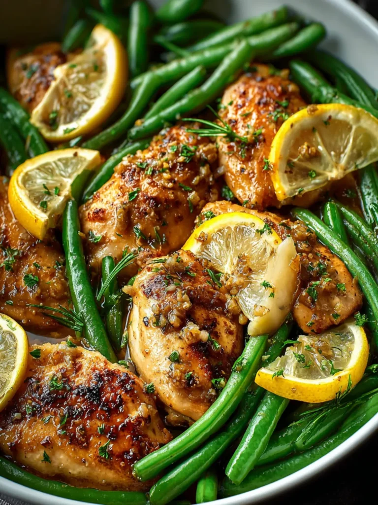 One-Pan Lemon Garlic Chicken & Green Beans First Image