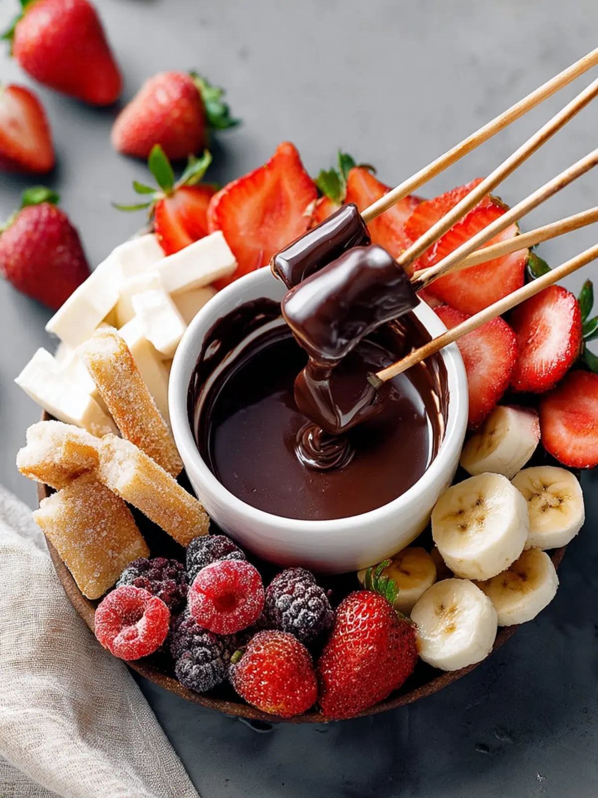 Easy Chocolate Fondue Recipe First Image