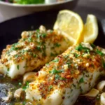 Baked Cod Recipe with Lemon and Garlic First Image