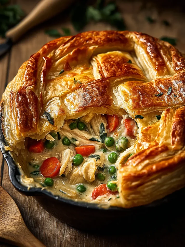 Puff Pastry Chicken Pot Pie Recipe First Image