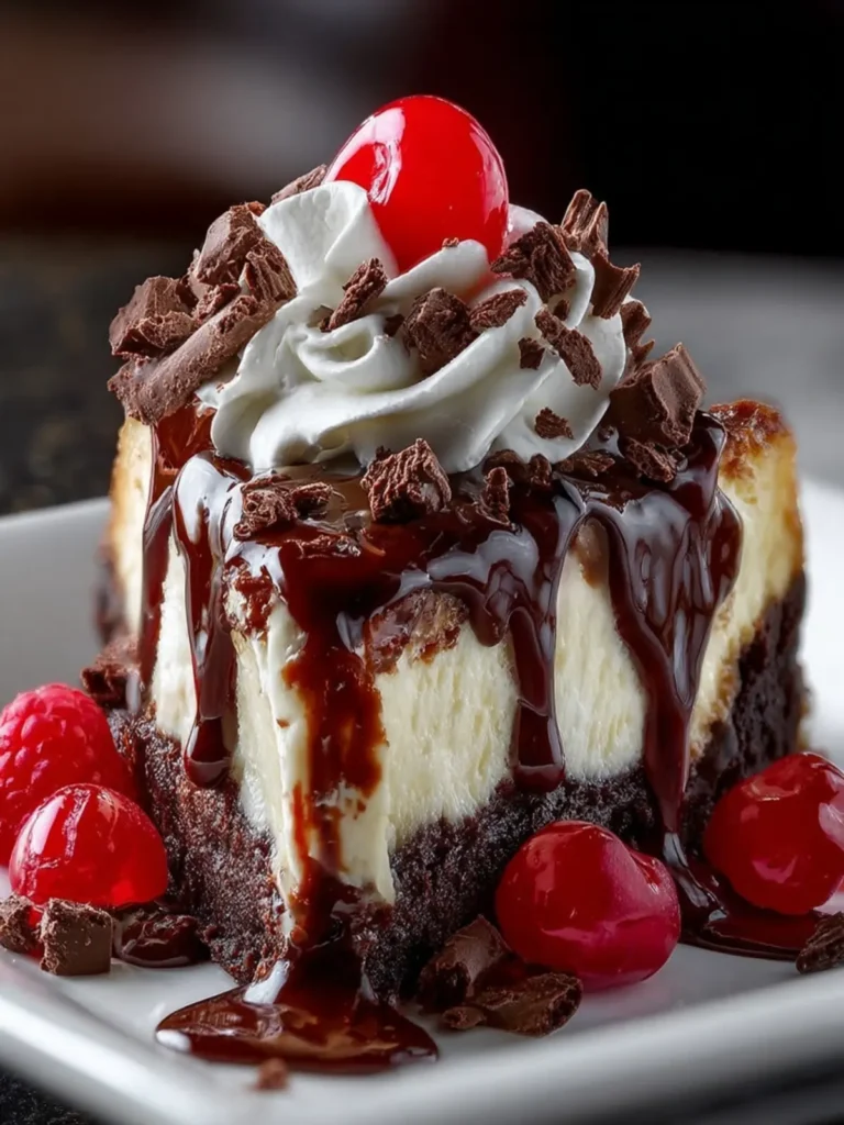 Hot Fudge Sundae Brownie Cheesecake First Image