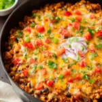 Cheesy Turkey Taco Skillet First Image