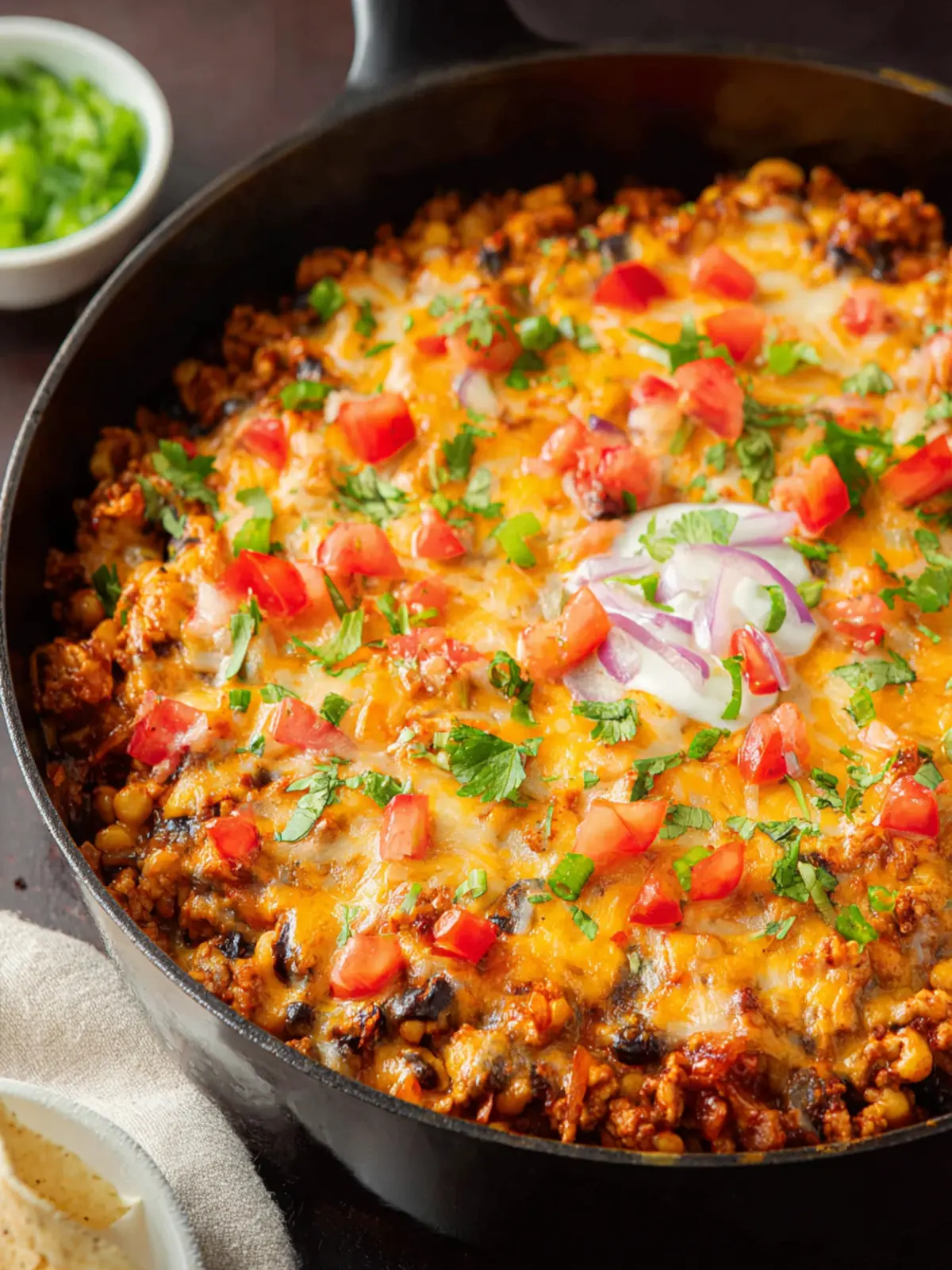 Cheesy Turkey Taco Skillet First Image
