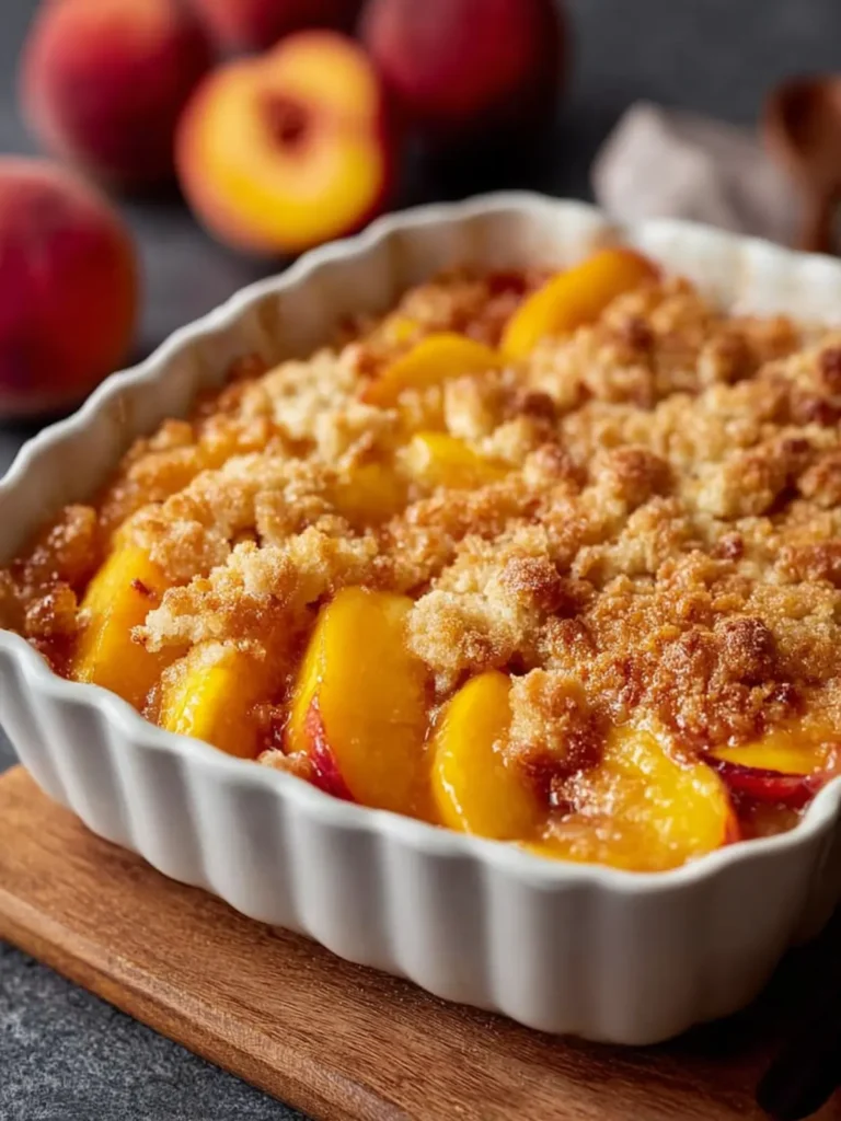 Easy Peach Cobbler Recipe First Image