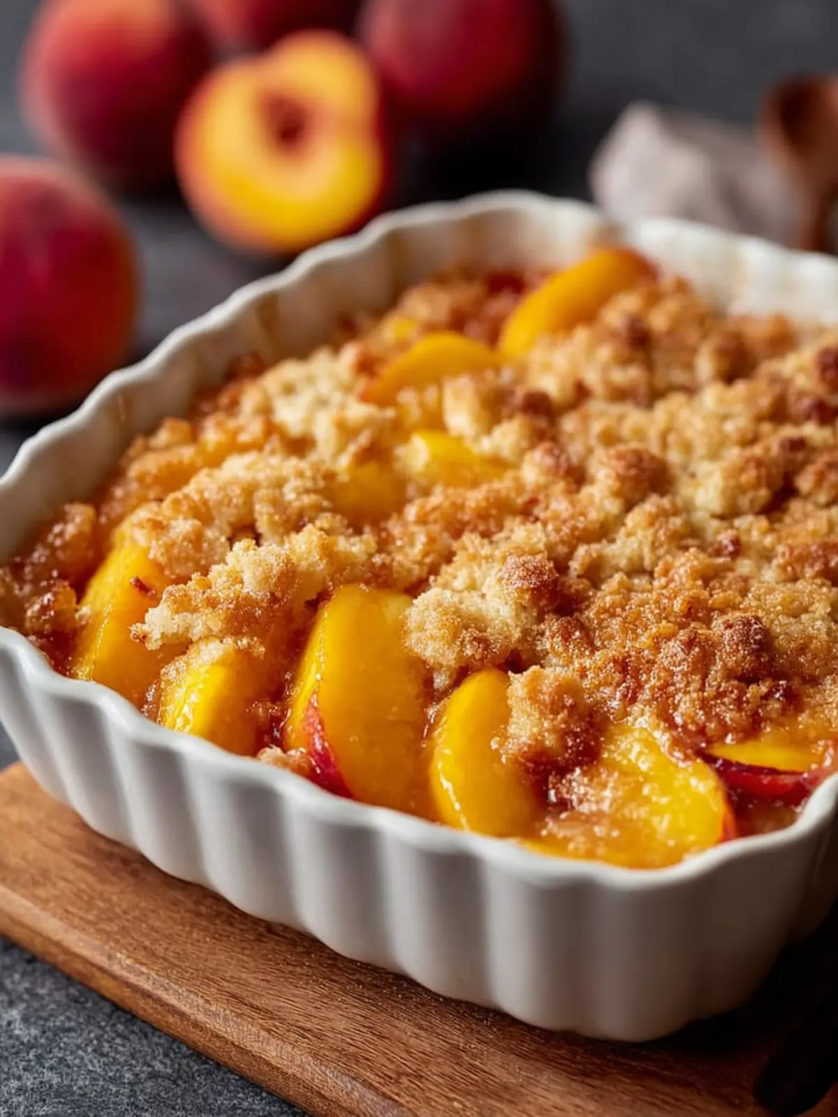 Easy Peach Cobbler Recipe First Image