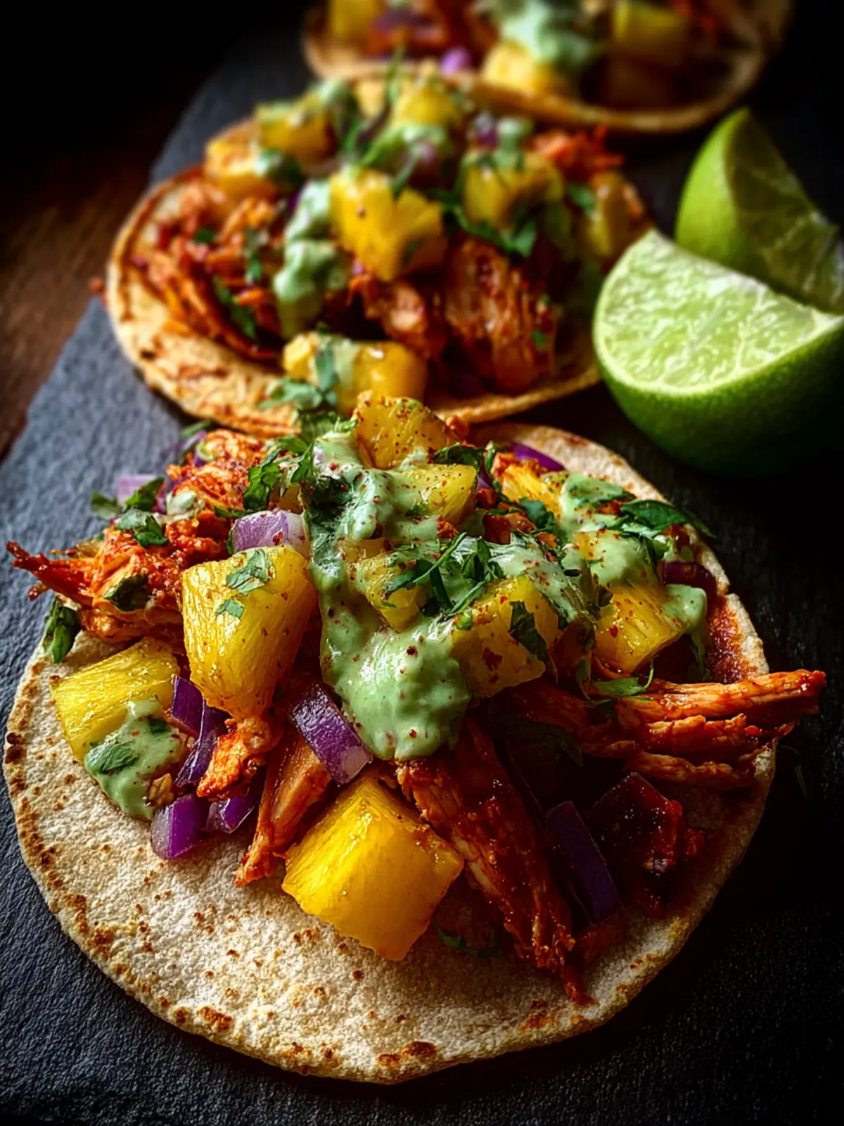 30-Minute One Pan Chicken & Pineapple Tacos First Image