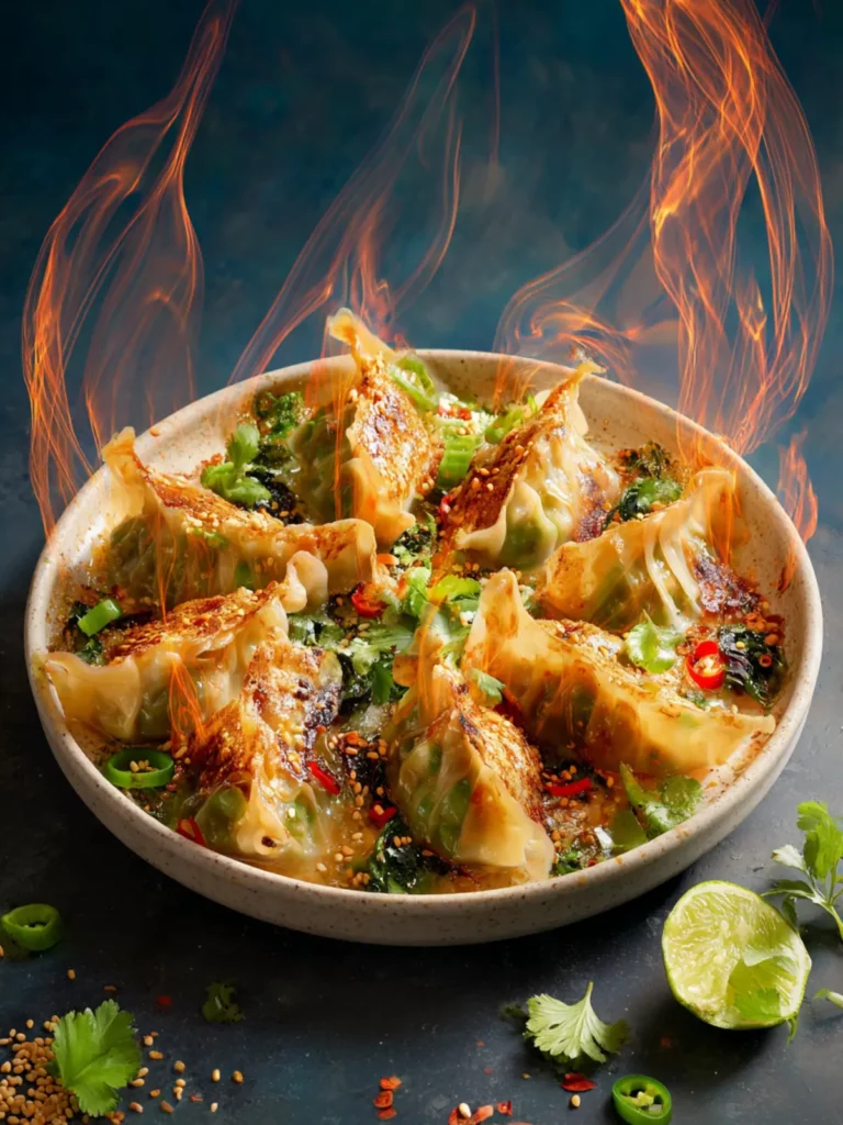 Viral One-Pan Baked Dumplings First Image