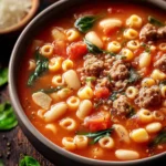 Italian Pasta e Fagioli Soup Recipe First Image