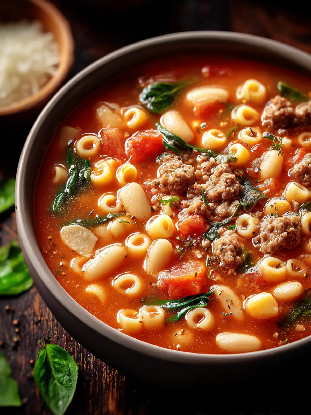 Italian Pasta e Fagioli Soup Recipe First Image
