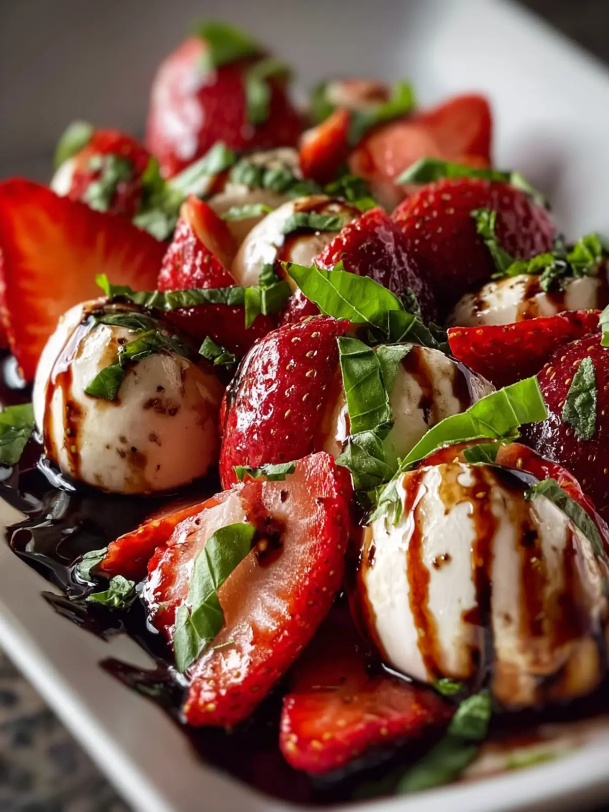 Balsamic Strawberry Caprese Salad First Image