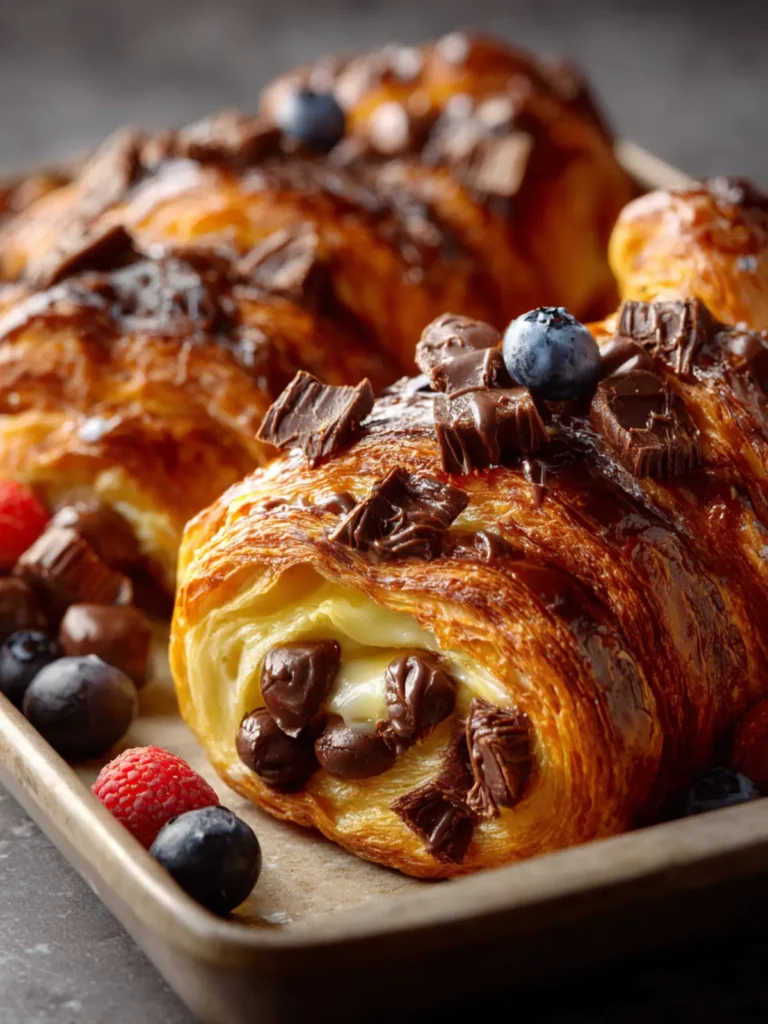 Chocolate Croissant Breakfast Bake First Image