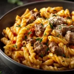 High Protein Creamy Beef Pasta First Image