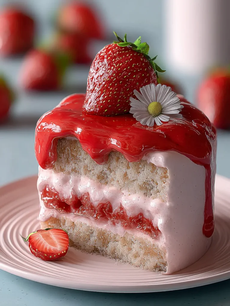 Strawberry Cake Recipe First Image