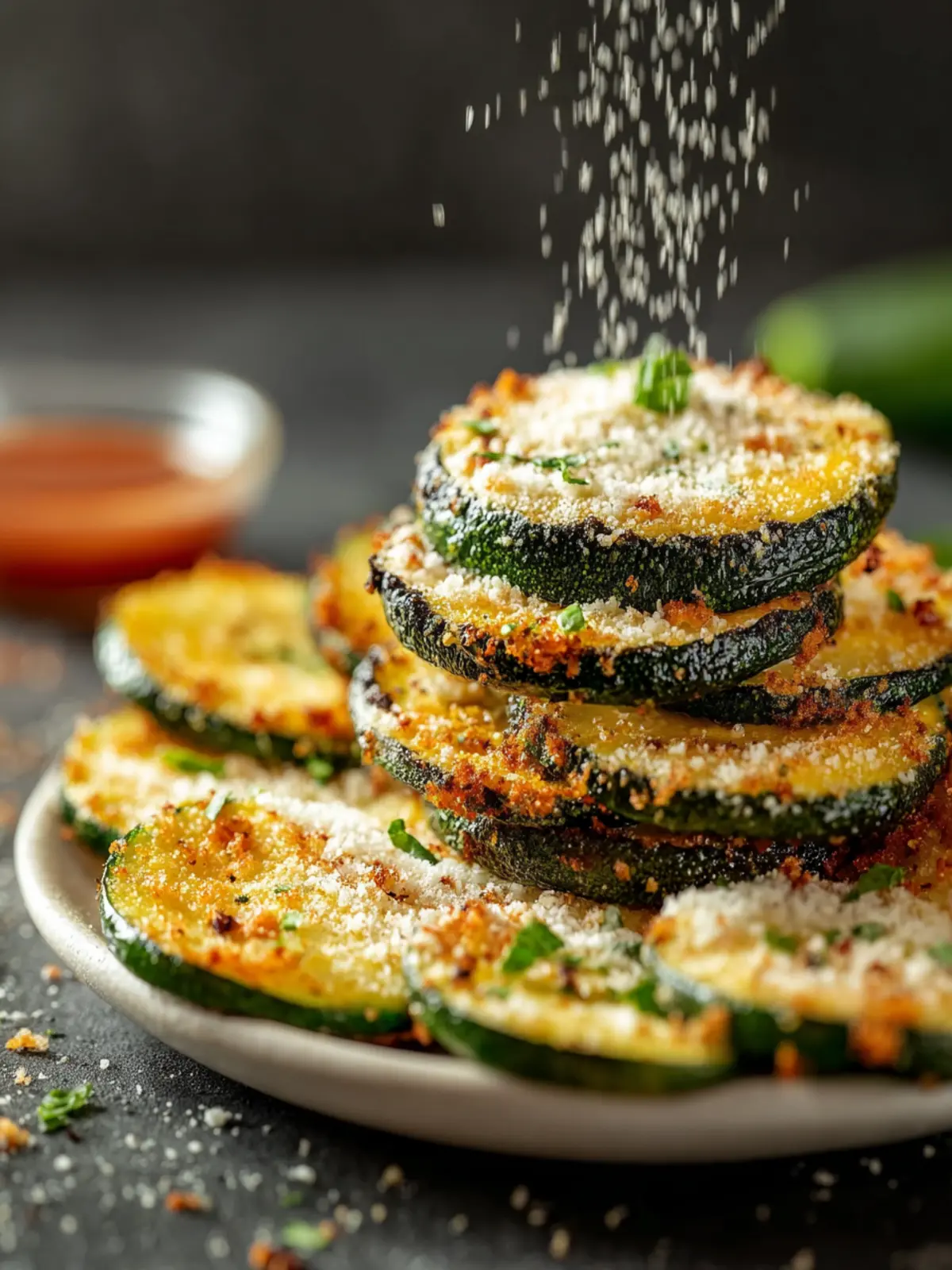 Crispy Baked Parmesan Zucchini Recipe First Image