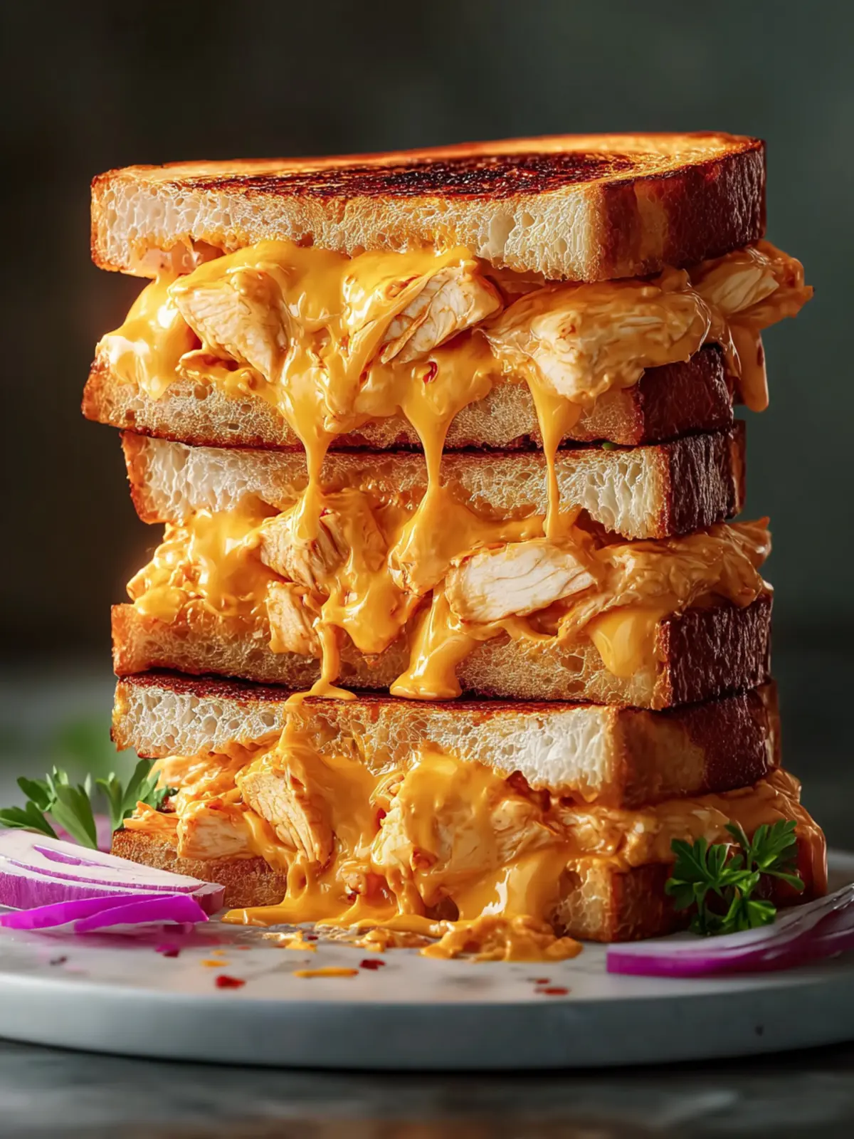 Buffalo Chicken Grilled Cheese First Image