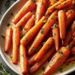 Delicious Honey Thyme Roasted Carrots First Image