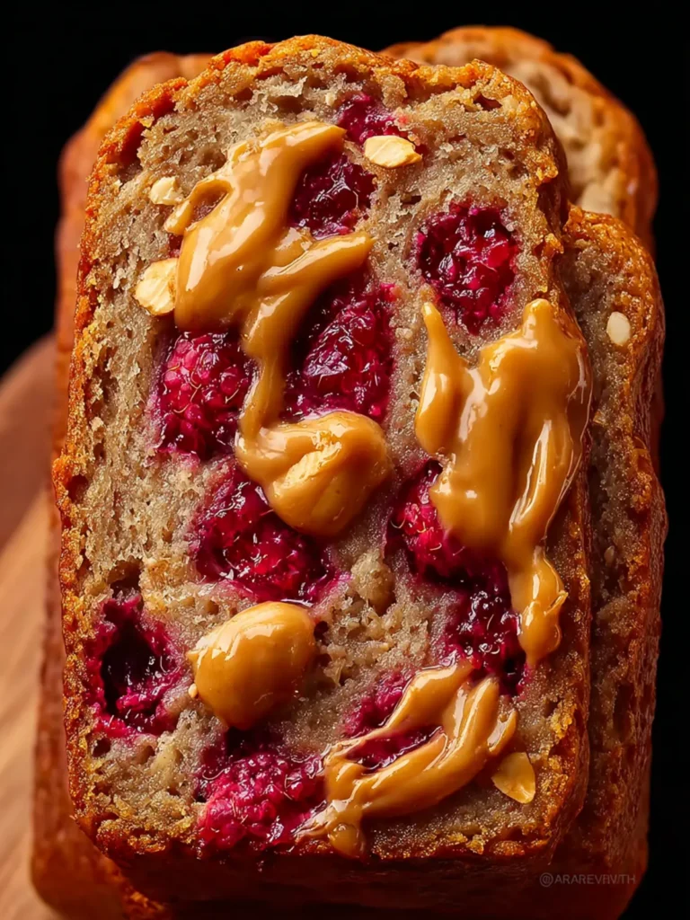 Peanut Butter and Jelly Banana Bread First Image