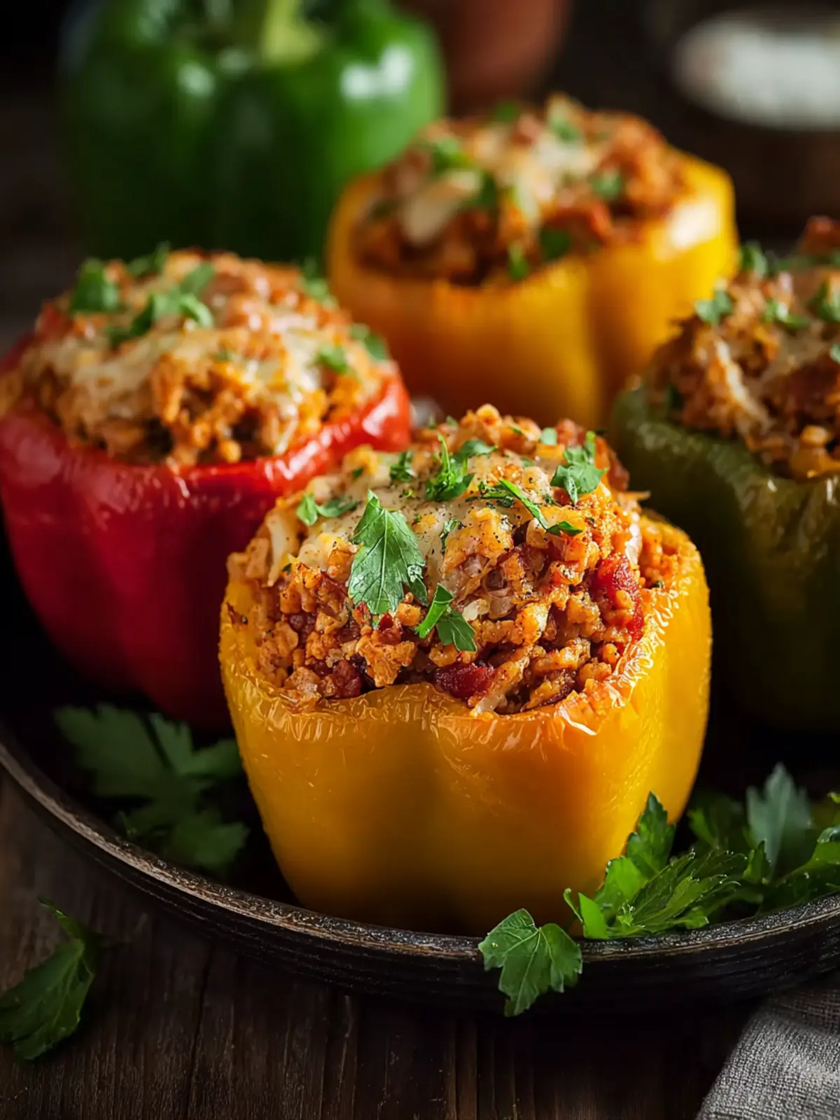 Ground Turkey Stuffed Peppers First Image