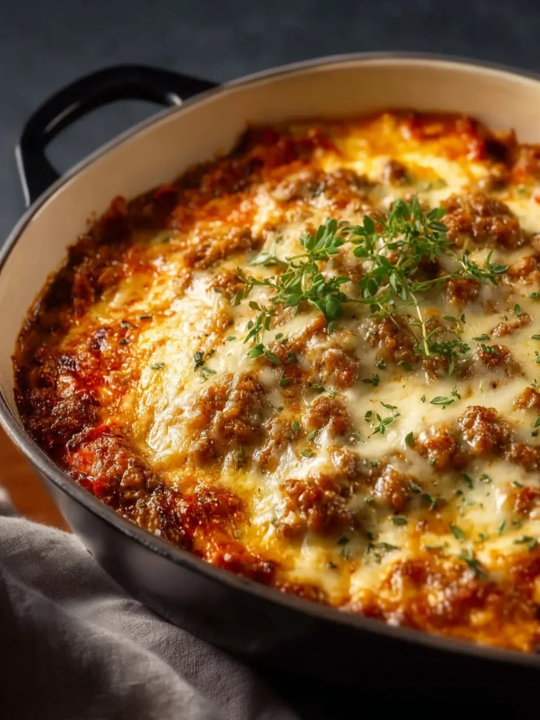 Keto Ground Turkey Casserole First Image