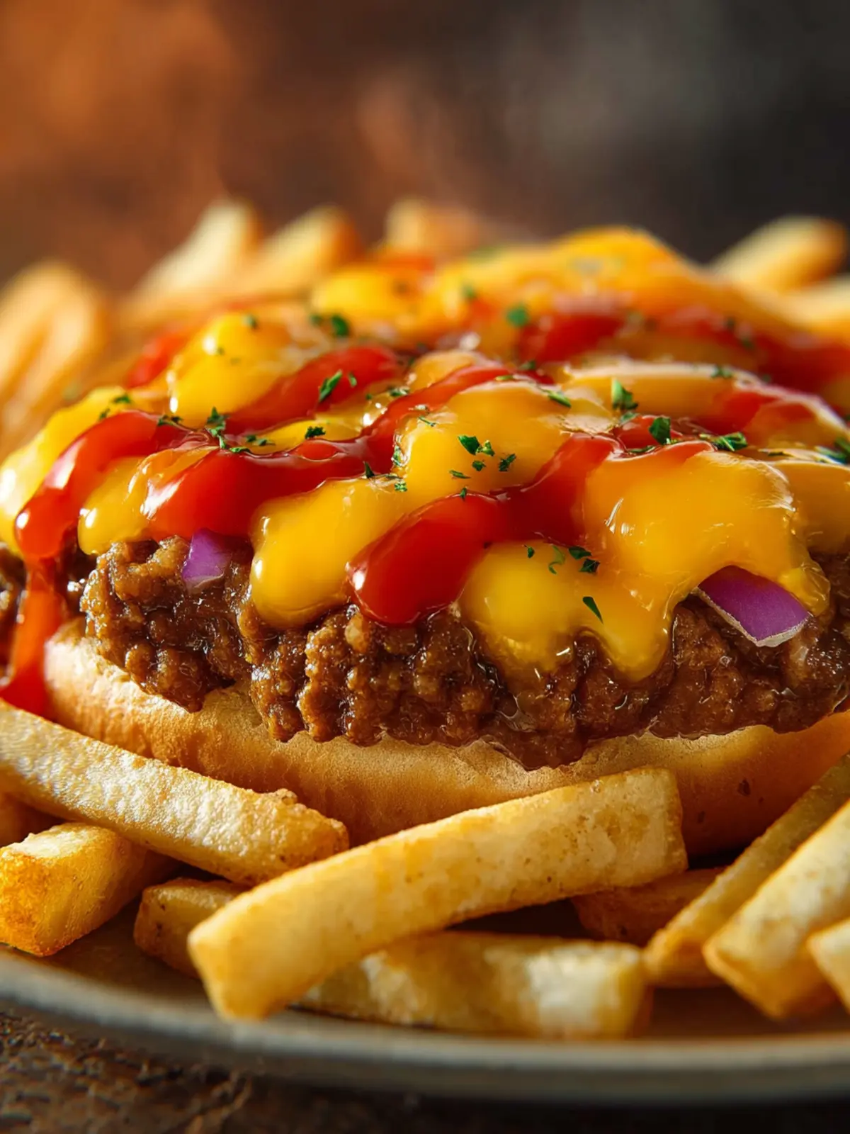 Cheeseburger French Fry Bake First Image