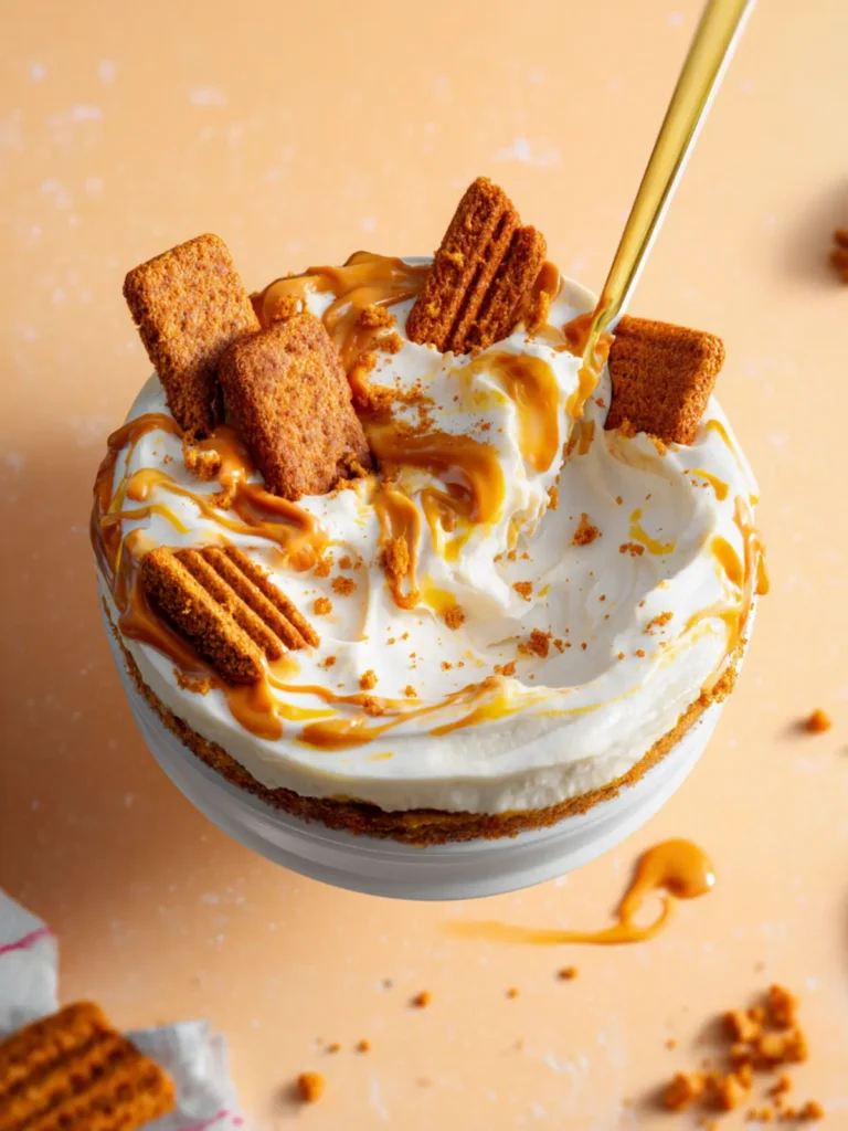 Viral Biscoff Yogurt Cheesecake First Image