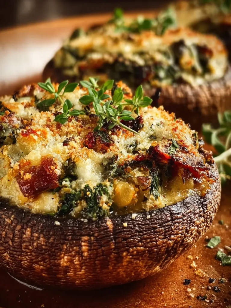 Baked Stuffed Portobellos First Image