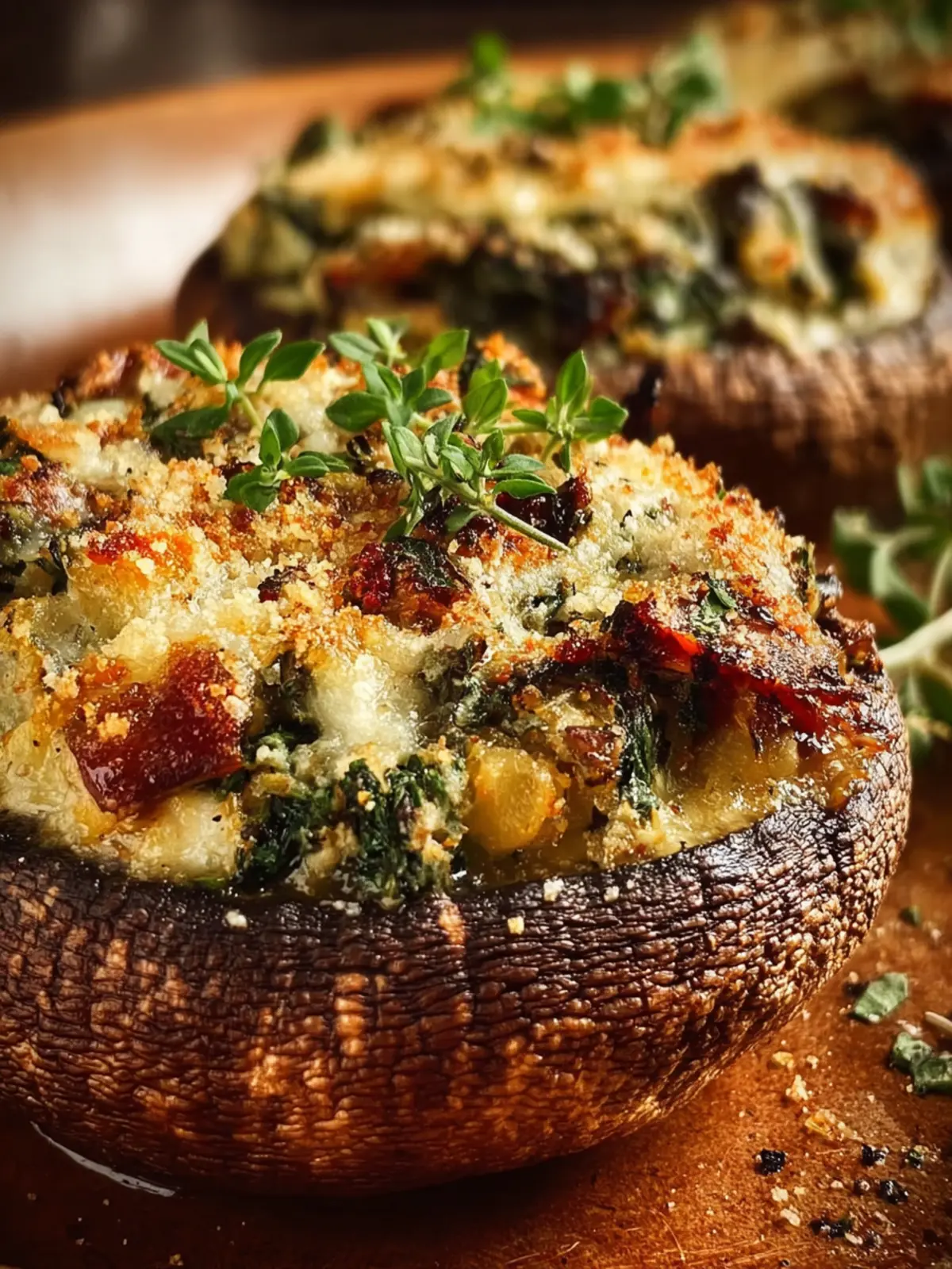 Baked Stuffed Portobellos First Image