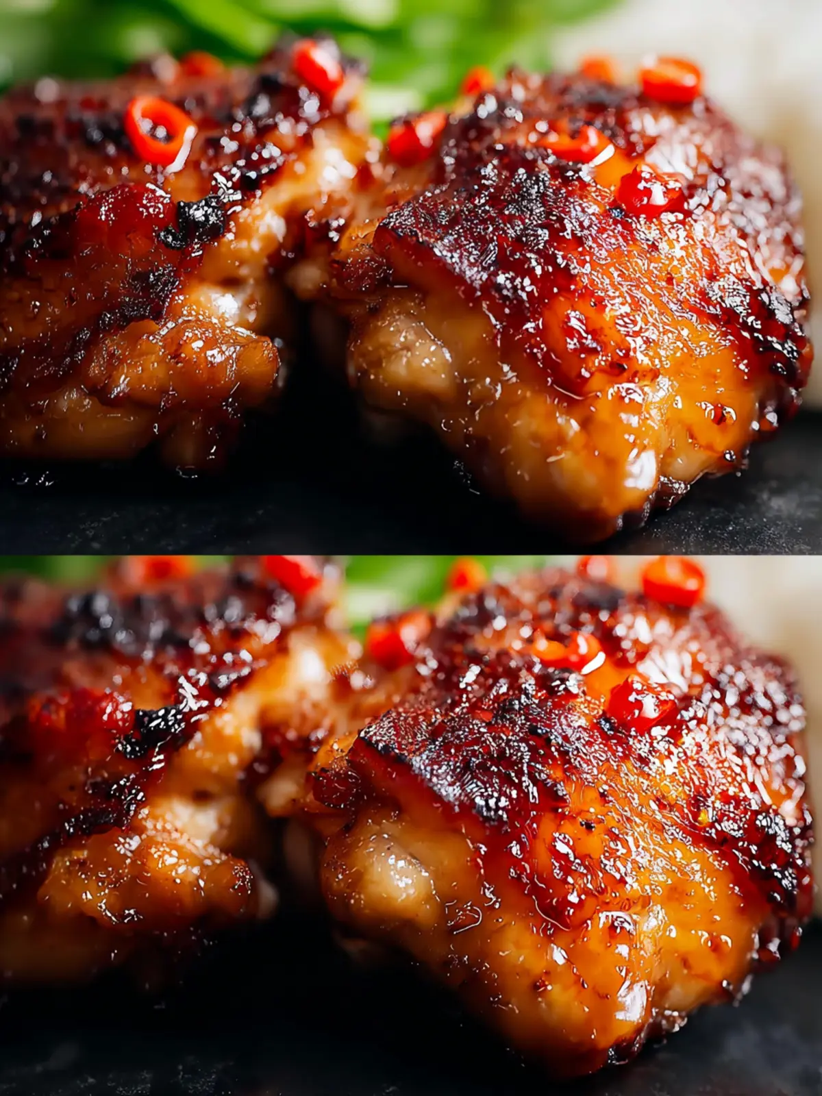 Sweet Chili Chicken Thighs in Air Fryer First Image