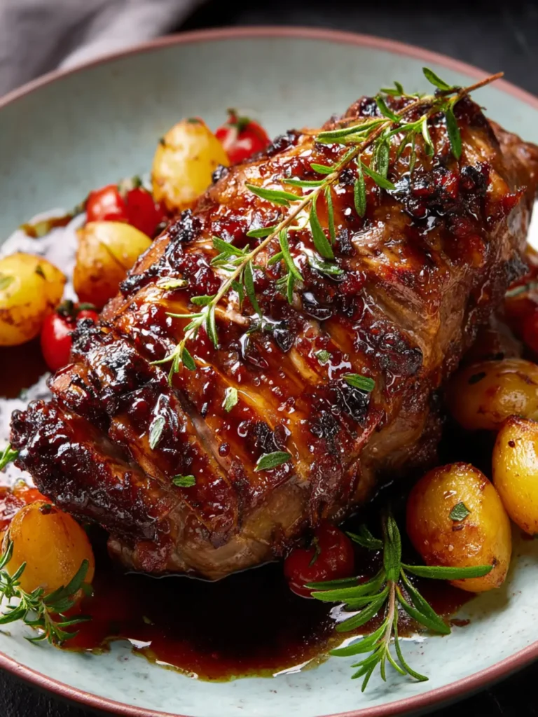 HONEY GLAZED BONELESS LAMB LEG First Image