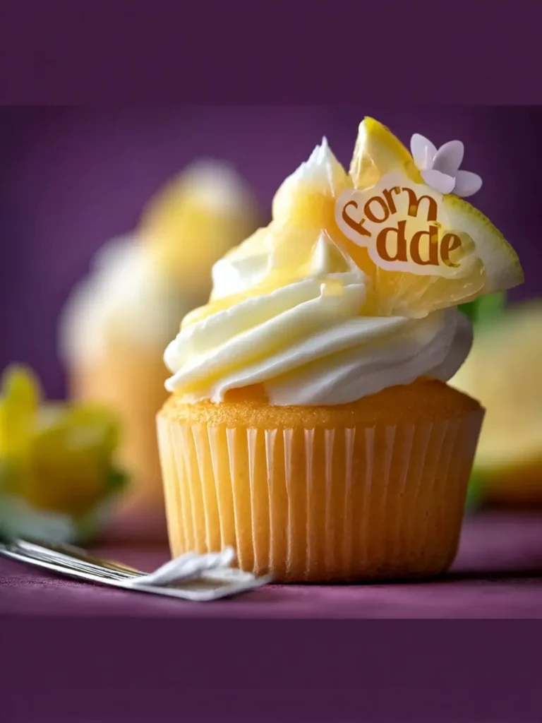 Lemon Stuffed Cupcakes with Zesty Curd for Spring Bliss First Image