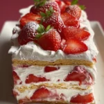 Strawberry Cream Cheese Icebox Cake First Image