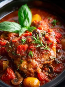Slow Cooker Chicken Cacciatore First Image