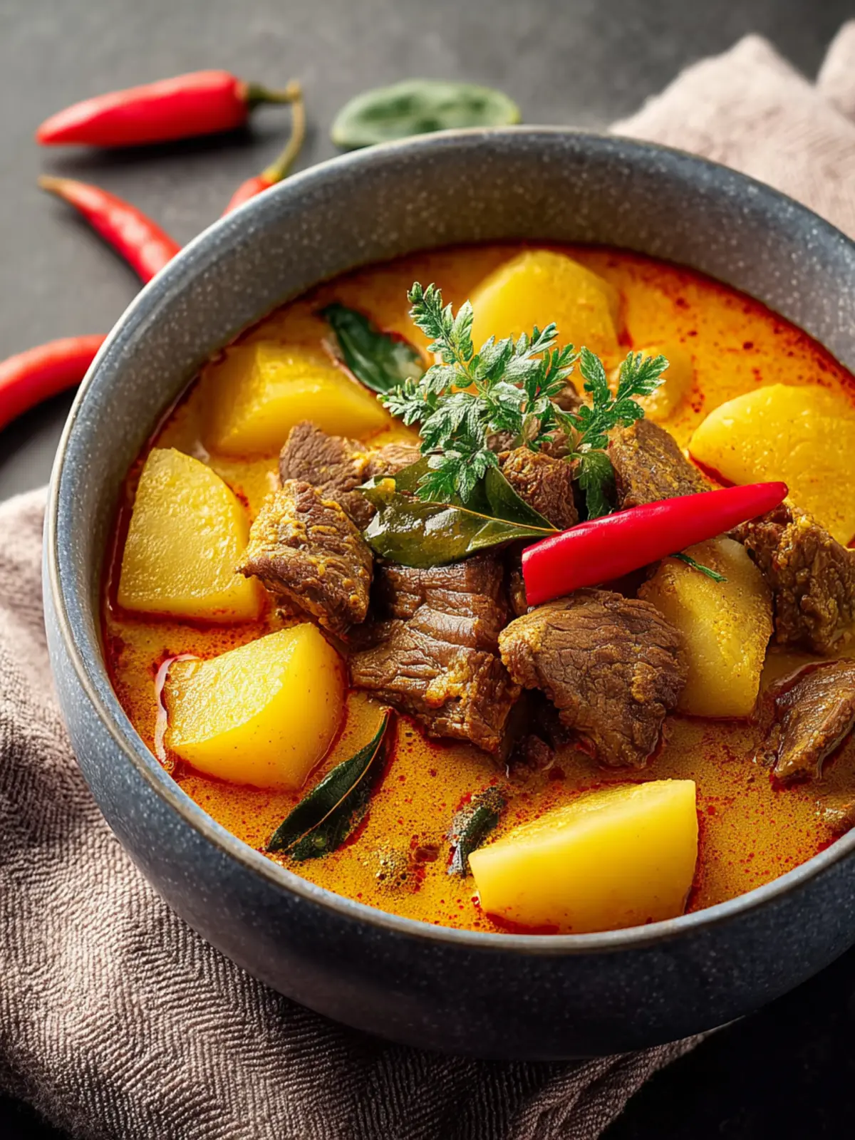 Thai Yellow Curry with Beef & Potatoes First Image