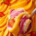 Mango Strawberry Frozen Yogurt First Image